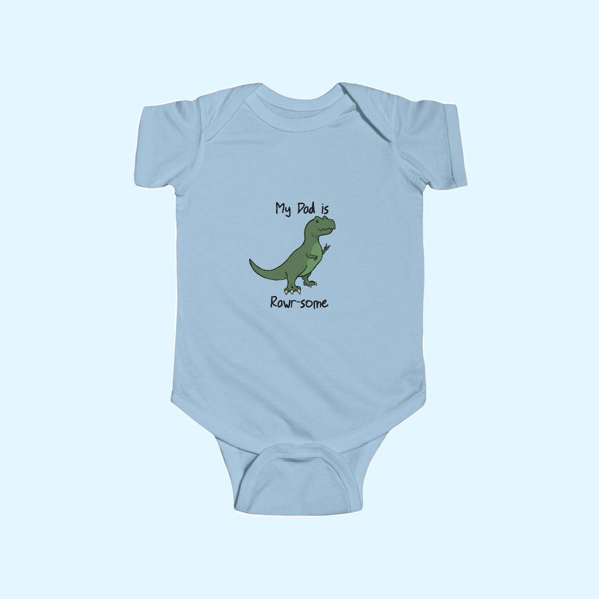 ‘My Dad is Rawr-some’ Tori T. Rex Dinosaur Infant Onesie