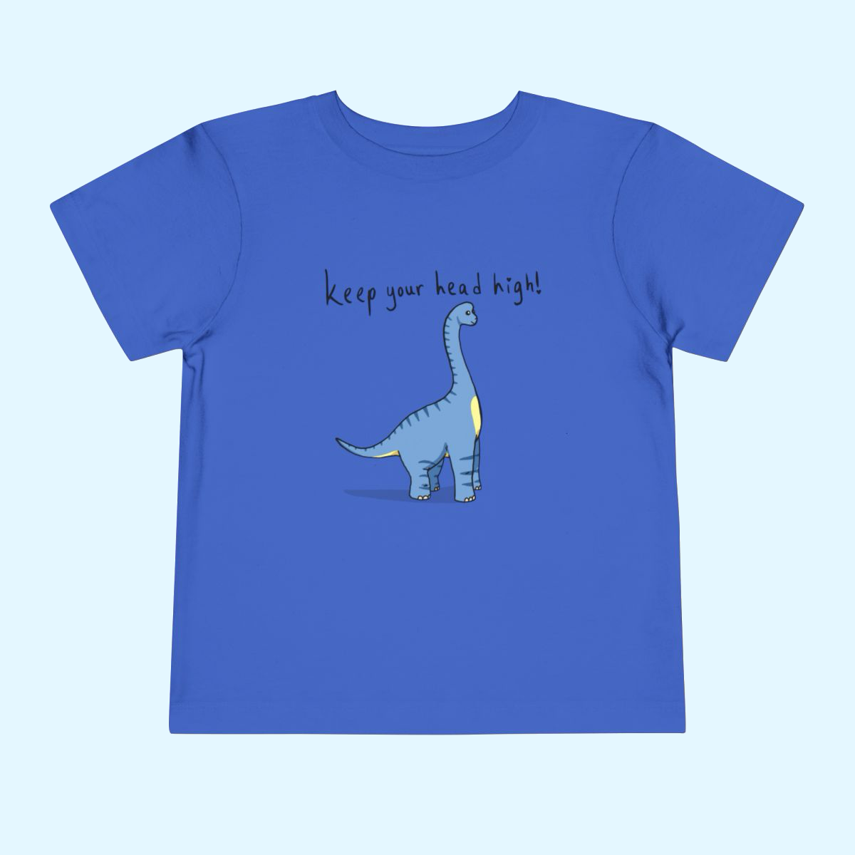 ‘Keep Your Head High’ Billy Brachiosaurus Dinosaur Toddler Tee