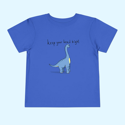 ‘Keep Your Head High’ Billy Brachiosaurus Dinosaur Toddler Tee