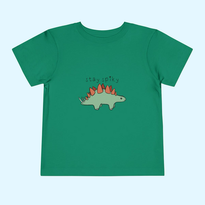 ‘Stay Spiky’ Sammy Stegosaurus Dinosaur Toddler Tee