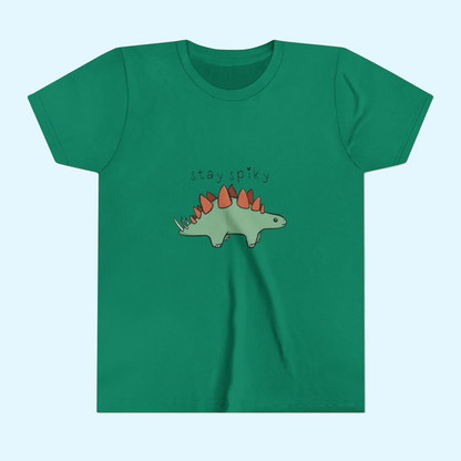 ‘Stay Spiky’ Sammy Stegosaurus Dinosaur Youth Tee