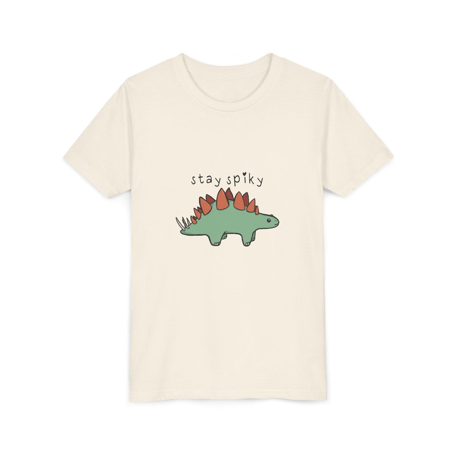 ‘Stay Spiky’ Sammy Stegosaurus Dinosaur Youth Tee