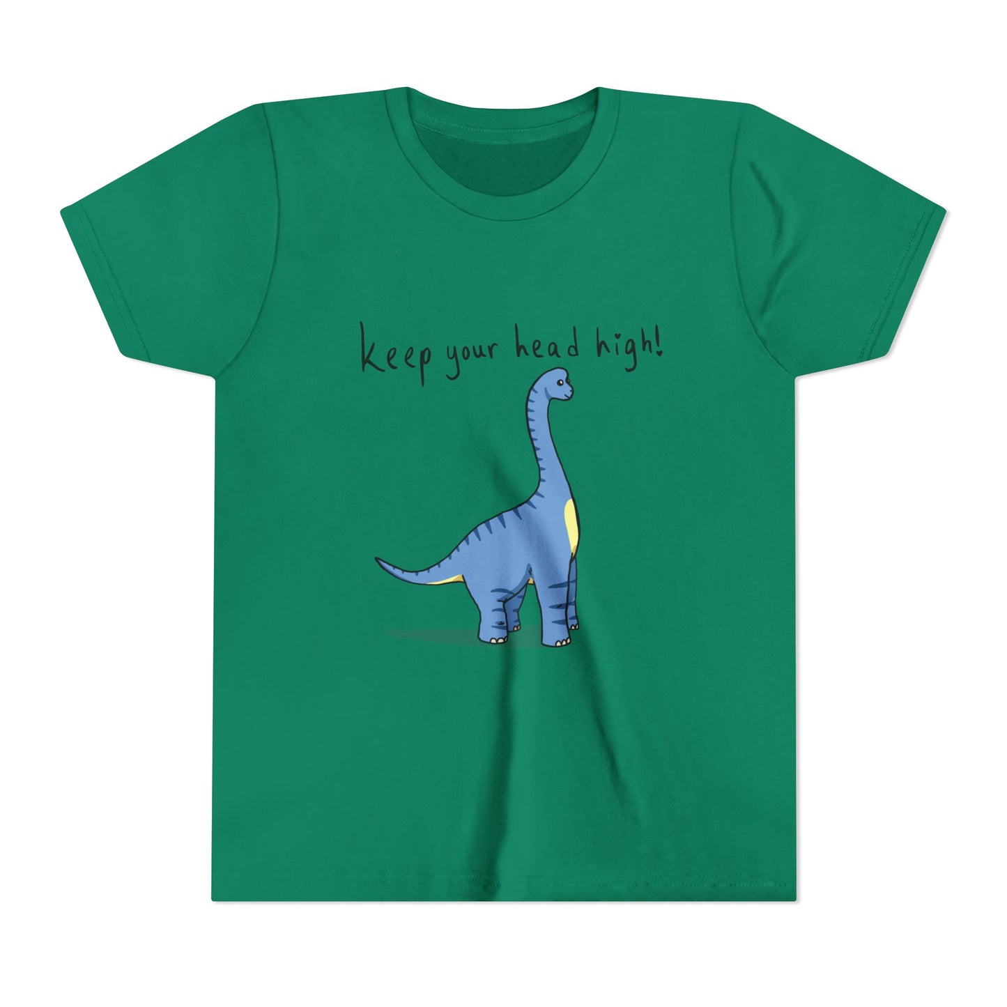 ‘Keep Your Head High’ Billy Brachiosaurus Dinosaur Youth Tee