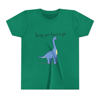 ‘Keep Your Head High’ Billy Brachiosaurus Dinosaur Youth Tee