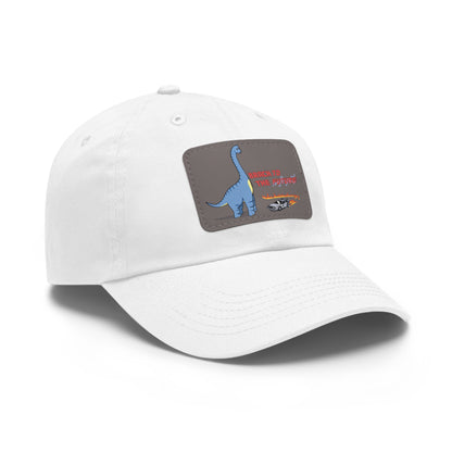 ‘Brach to the Future’ Billy Brachiosaurus Classic Dad Cap with Leather Patch
