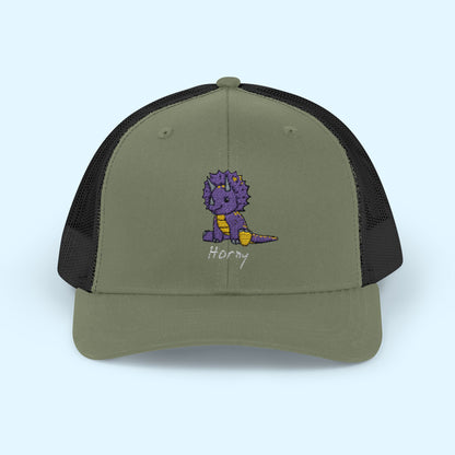 ‘Horny’ Triceratops Snapback Trucker Cap - Trixie