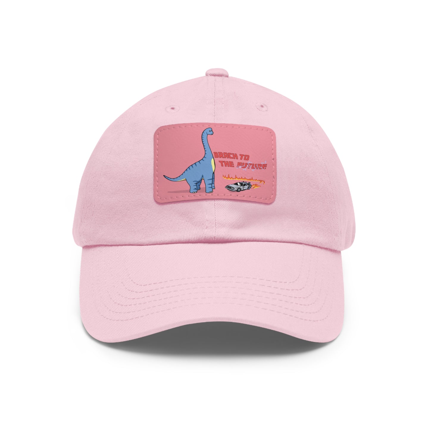 ‘Brach to the Future’ Billy Brachiosaurus Classic Dad Cap with Leather Patch