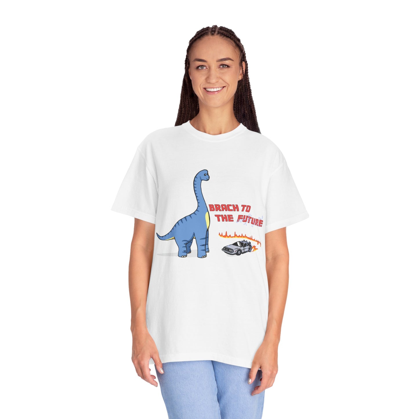‘Brach to the Future’ Billy Brachiosaurus Dinosaur Unisex T-shirt