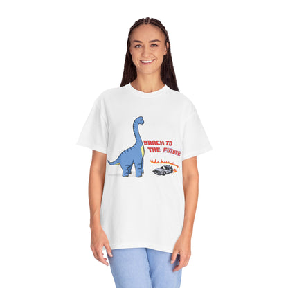 ‘Brach to the Future’ Billy Brachiosaurus Dinosaur Unisex T-shirt