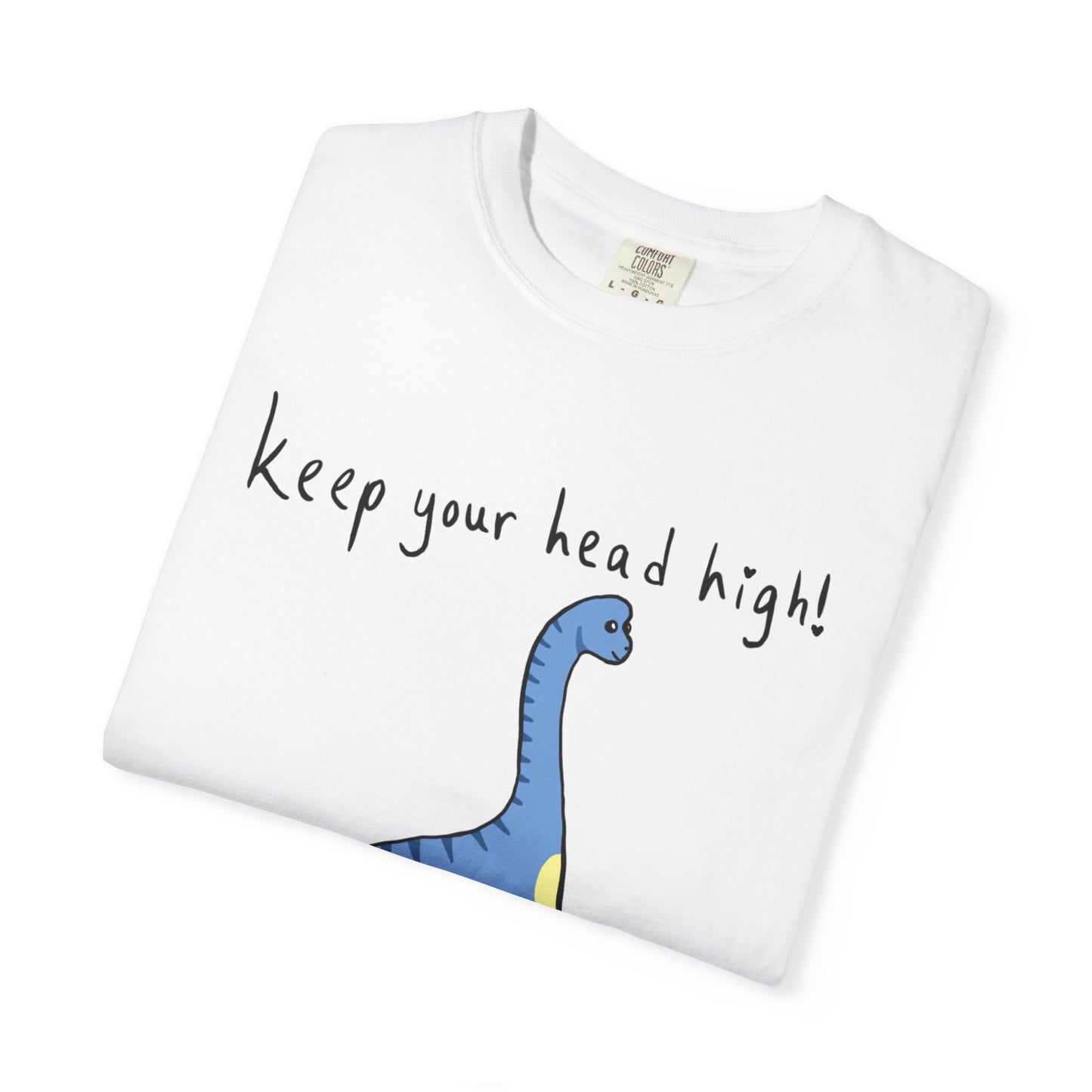 ‘Keep Your Head High’ Billy Brachiosaurus Dinosaur Unisex T-shirt