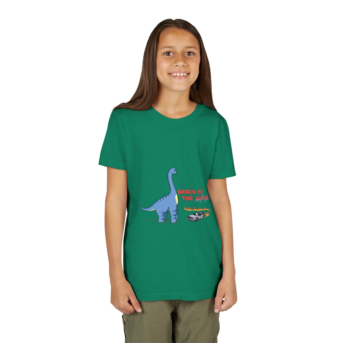 ‘Brach to the Future’ Billy Brachiosaurus Dinosaur Youth Tee