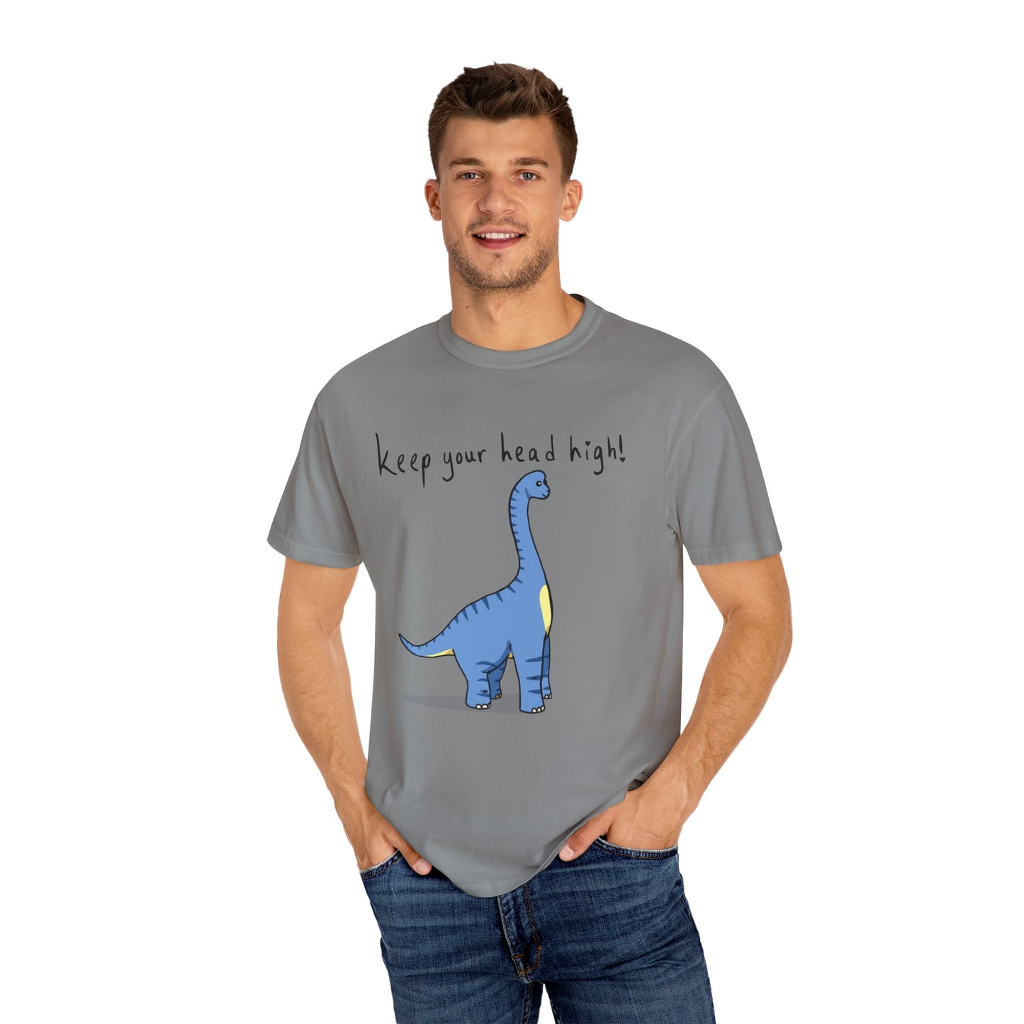 ‘Keep Your Head High’ Billy Brachiosaurus Dinosaur Unisex T-shirt
