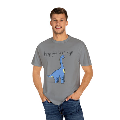 ‘Keep Your Head High’ Billy Brachiosaurus Dinosaur Unisex T-shirt