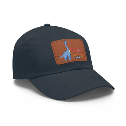 ‘Brach to the Future’ Billy Brachiosaurus Classic Dad Cap with Leather Patch