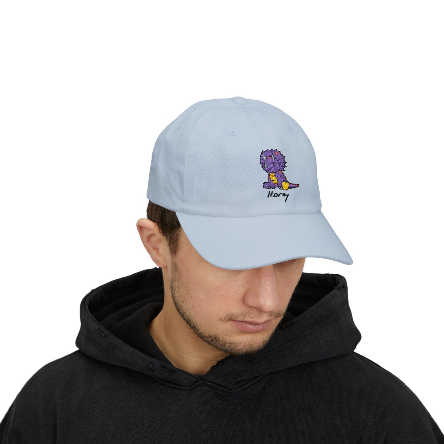 ‘Horny’ Triceratops Classic Dad Cap - Trixie - Light