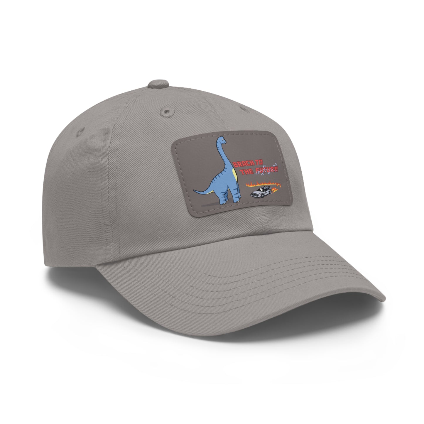 ‘Brach to the Future’ Billy Brachiosaurus Classic Dad Cap with Leather Patch