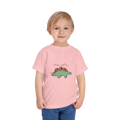 ‘Stay Spiky’ Sammy Stegosaurus Dinosaur Toddler Tee