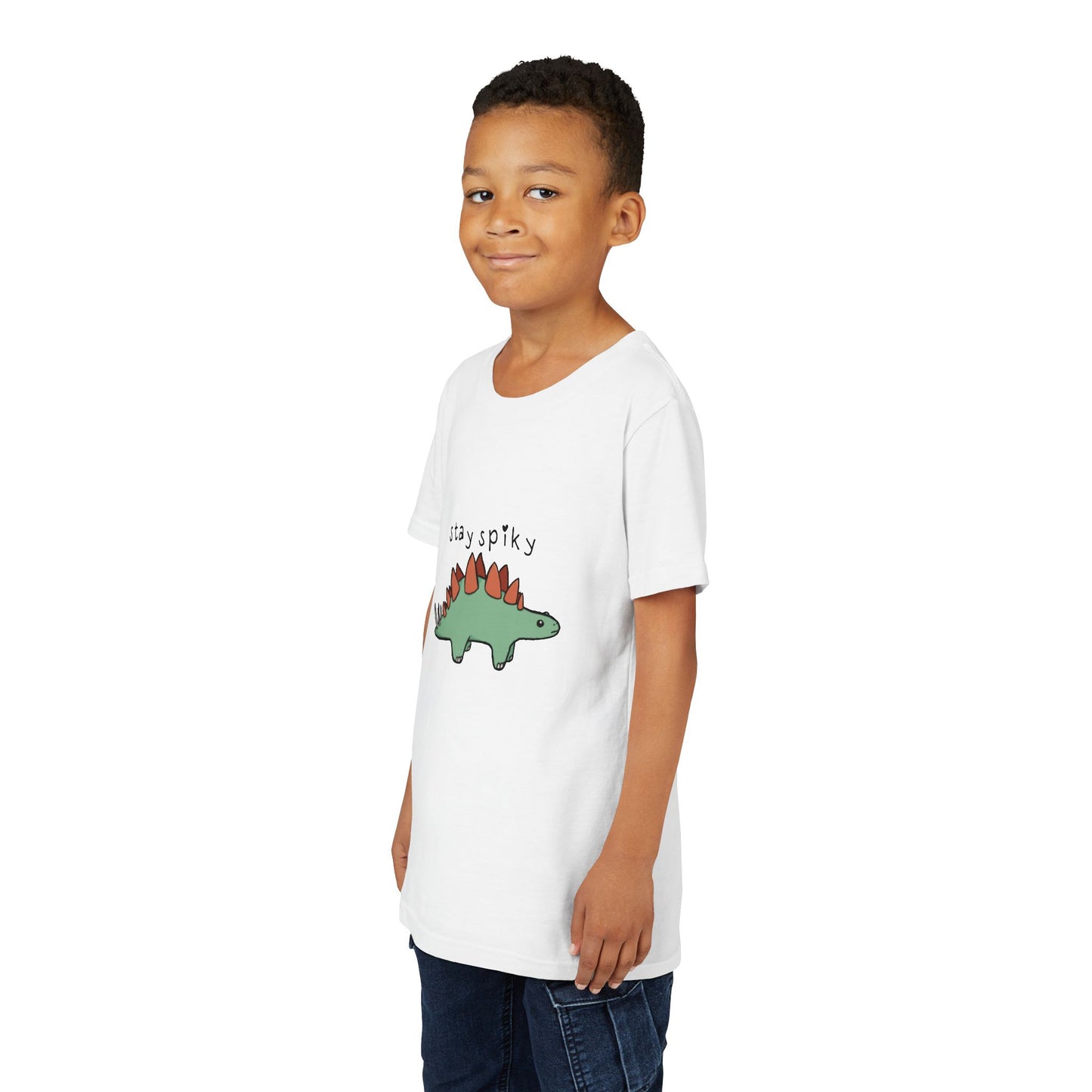 ‘Stay Spiky’ Sammy Stegosaurus Dinosaur Youth Tee