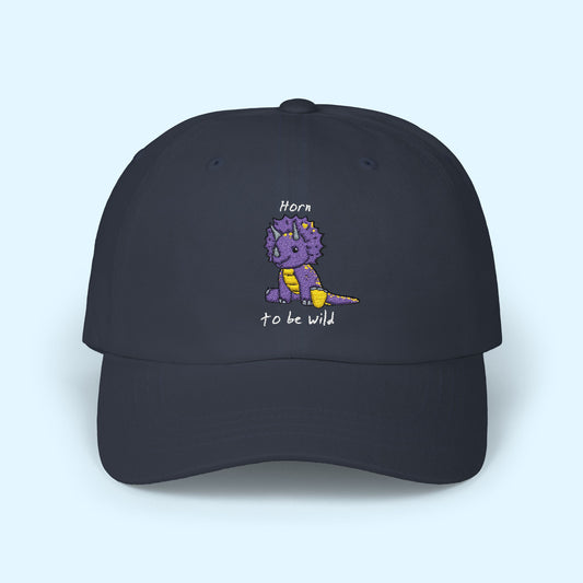 ‘Horn to be Wild’ Triceratops Classic Dad Cap - Trixie - Dark