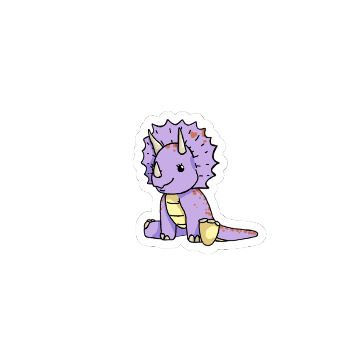Trixie Triceratops Dinosaur Sticker