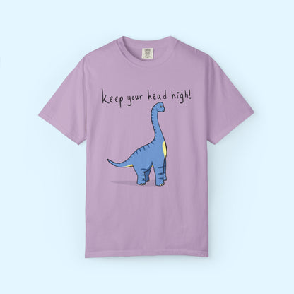 ‘Keep Your Head High’ Billy Brachiosaurus Dinosaur Unisex T-shirt