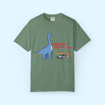‘Brach to the Future’ Billy Brachiosaurus Dinosaur Unisex T-shirt