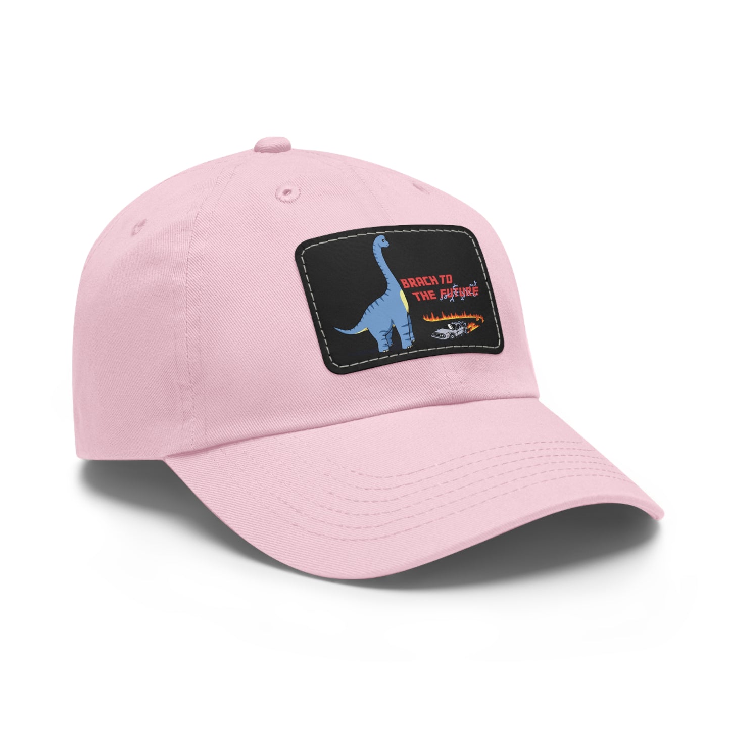 ‘Brach to the Future’ Billy Brachiosaurus Classic Dad Cap with Leather Patch