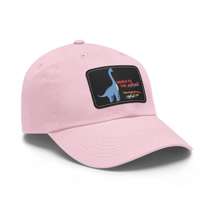 ‘Brach to the Future’ Billy Brachiosaurus Classic Dad Cap with Leather Patch