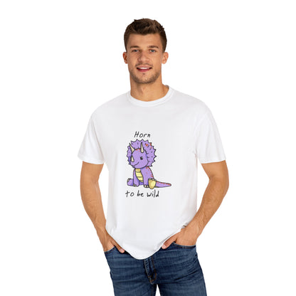 ‘Horn to be Wild’ Trixie Triceratops Dinosaur Unisex T-shirt