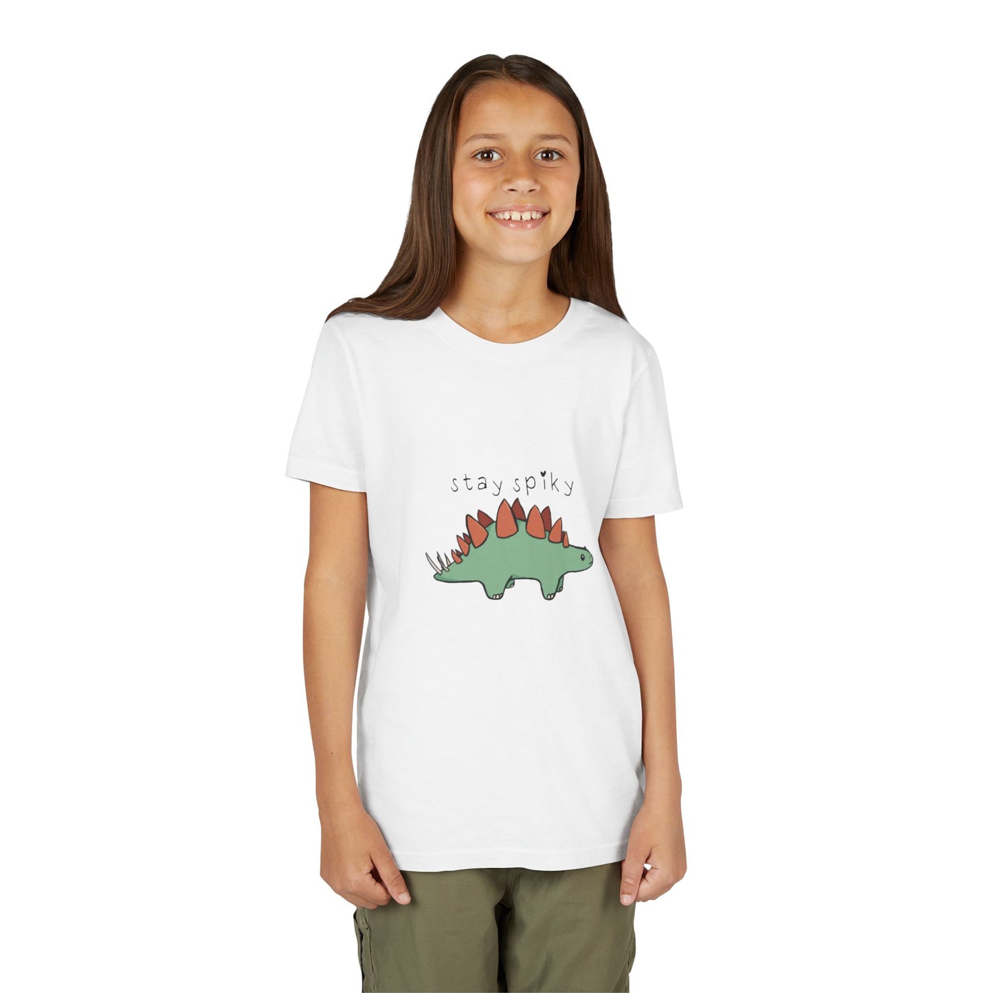 ‘Stay Spiky’ Sammy Stegosaurus Dinosaur Youth Tee