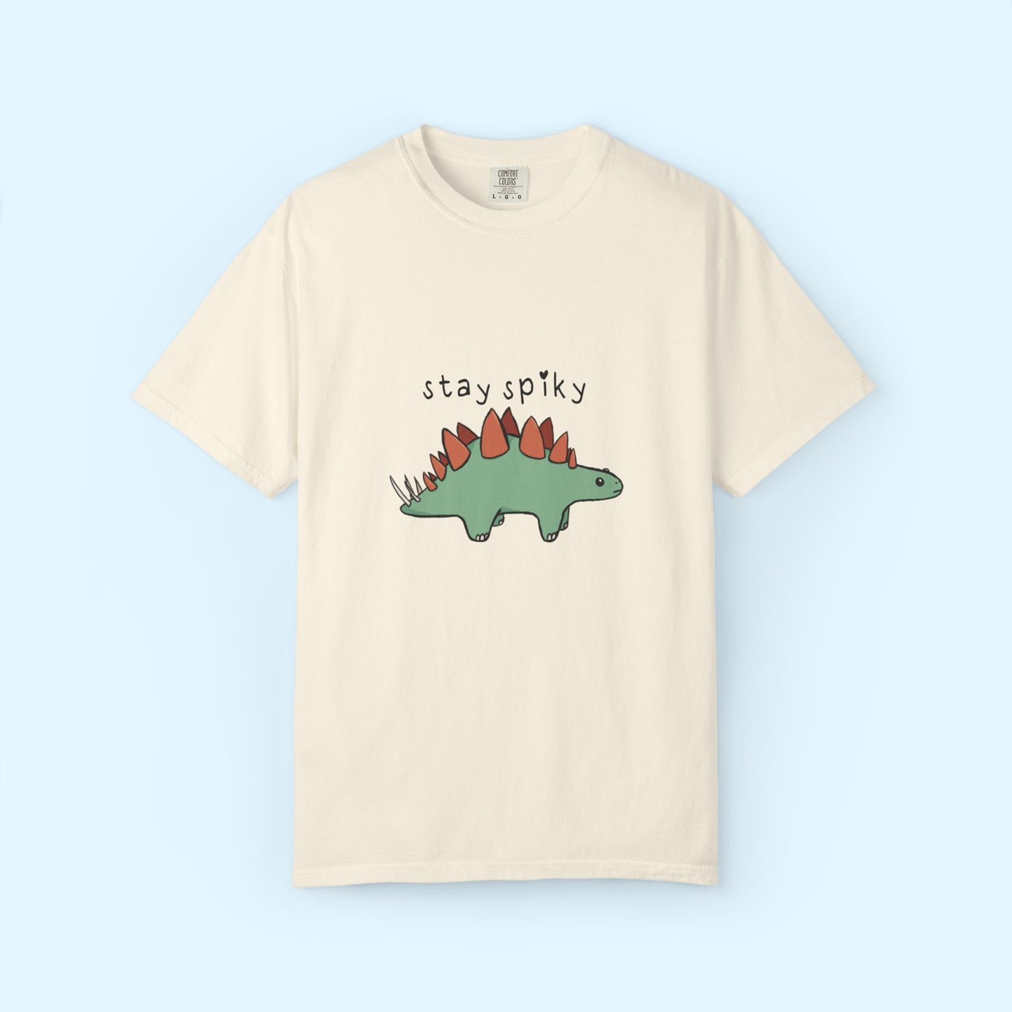 ‘Stay Spiky’ Sammy Stegosaurus Dinosaur Unisex T-Shirt
