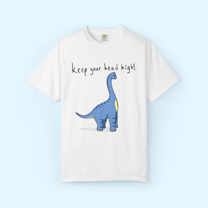 ‘Keep Your Head High’ Billy Brachiosaurus Dinosaur Unisex T-shirt