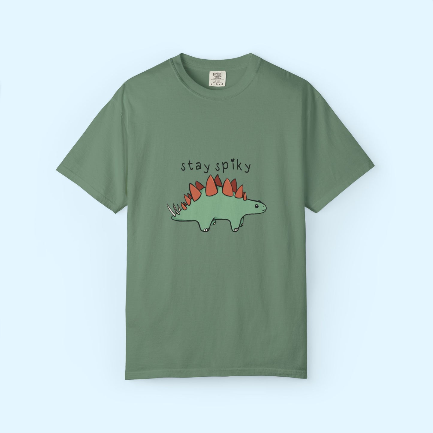 ‘Stay Spiky’ Sammy Stegosaurus Dinosaur Unisex T-Shirt