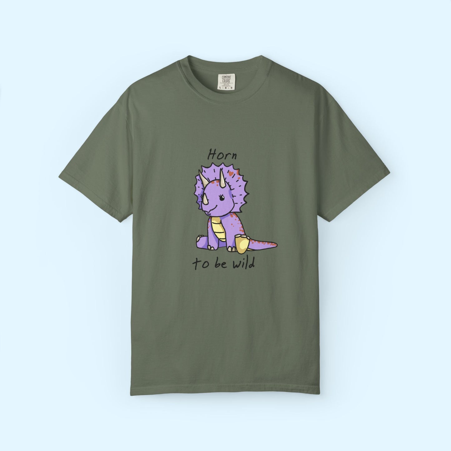 ‘Horn to be Wild’ Trixie Triceratops Dinosaur Unisex T-shirt