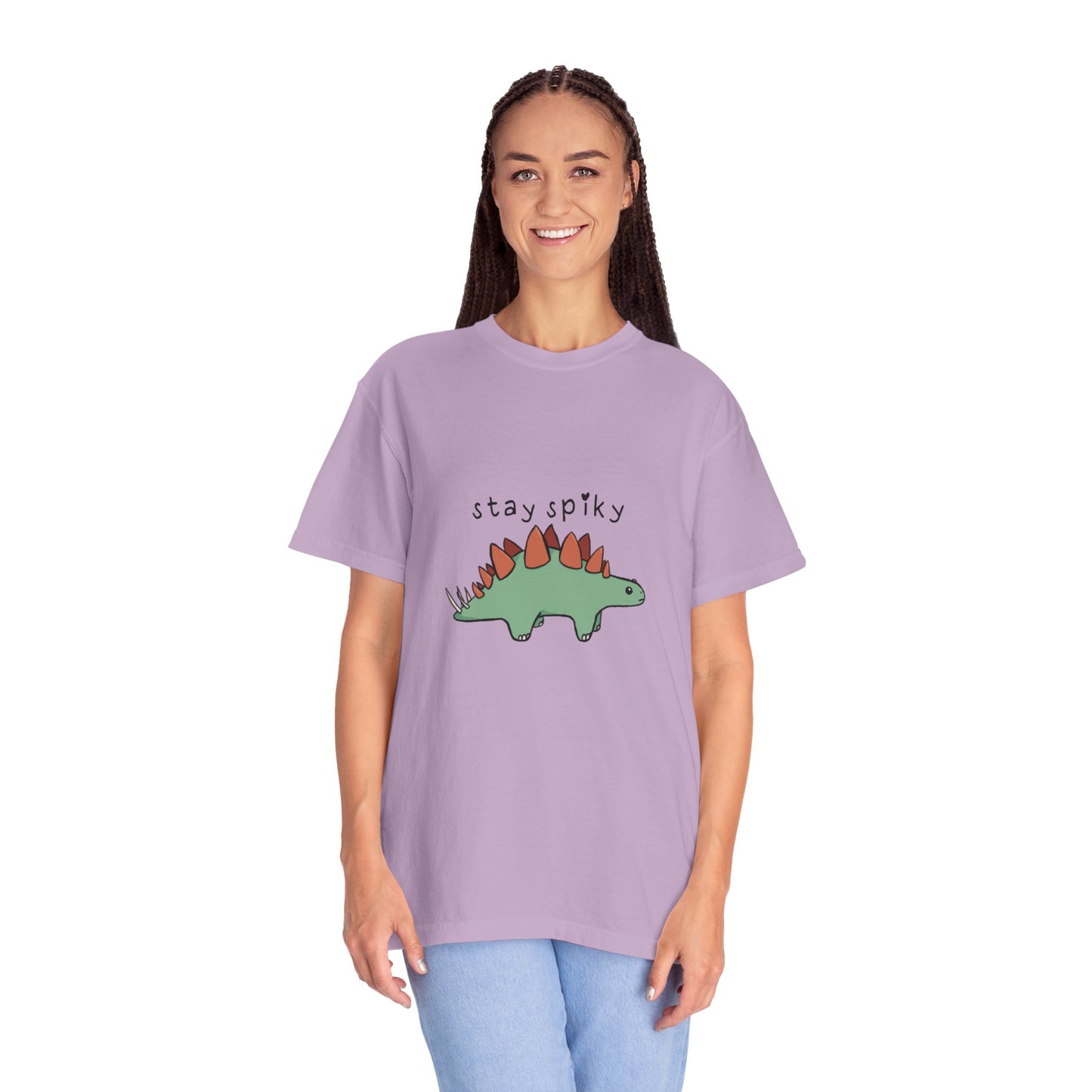‘Stay Spiky’ Sammy Stegosaurus Dinosaur Unisex T-Shirt
