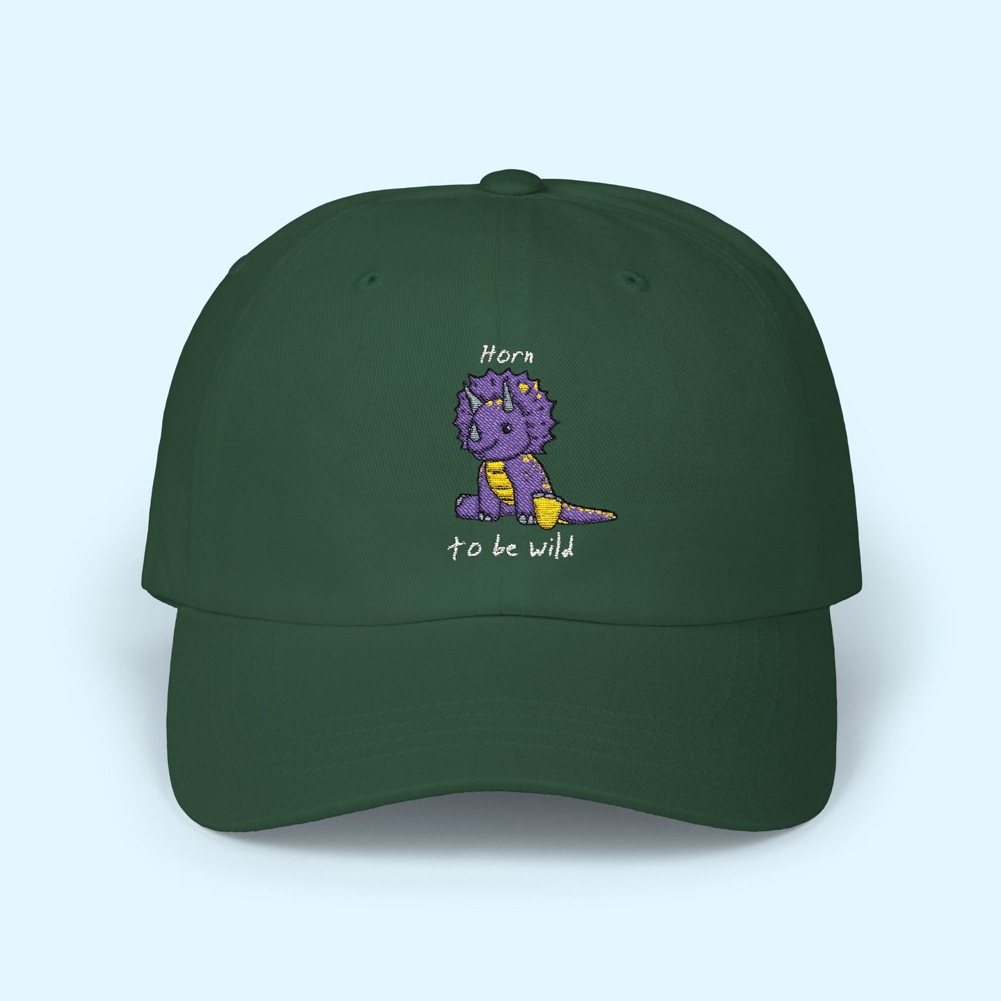 ‘Horn to be Wild’ Triceratops Classic Dad Cap - Trixie - Dark