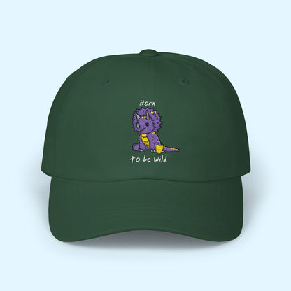 ‘Horn to be Wild’ Triceratops Classic Dad Cap - Trixie - Dark