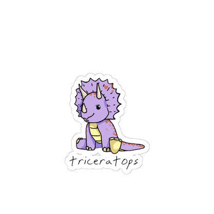 ‘Triceratops’ Trixie Triceratops Dinosaur Sticker