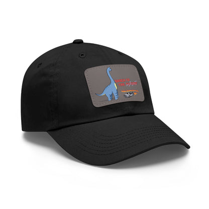 ‘Brach to the Future’ Billy Brachiosaurus Classic Dad Cap with Leather Patch