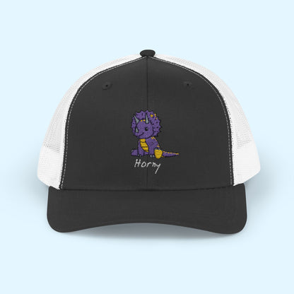 ‘Horny’ Triceratops Snapback Trucker Cap - Trixie