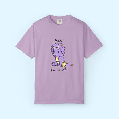 ‘Horn to be Wild’ Trixie Triceratops Dinosaur Unisex T-shirt