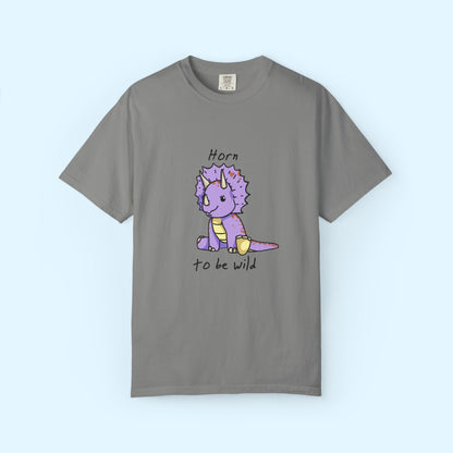 ‘Horn to be Wild’ Trixie Triceratops Dinosaur Unisex T-shirt