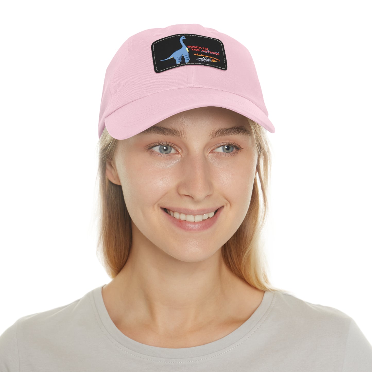 ‘Brach to the Future’ Billy Brachiosaurus Classic Dad Cap with Leather Patch