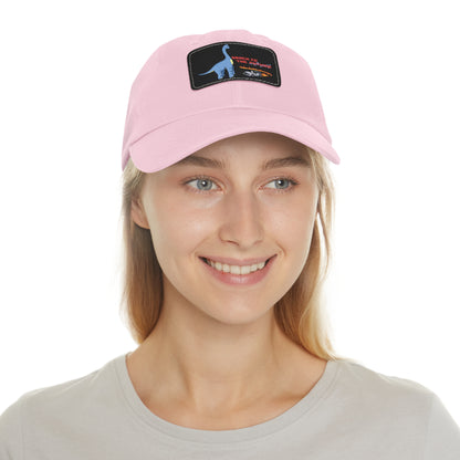 ‘Brach to the Future’ Billy Brachiosaurus Classic Dad Cap with Leather Patch