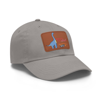 ‘Brach to the Future’ Billy Brachiosaurus Classic Dad Cap with Leather Patch