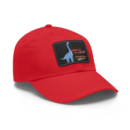 ‘Brach to the Future’ Billy Brachiosaurus Classic Dad Cap with Leather Patch