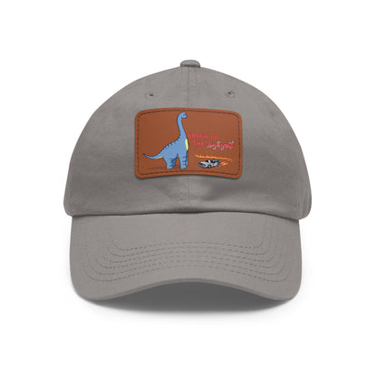 ‘Brach to the Future’ Billy Brachiosaurus Classic Dad Cap with Leather Patch