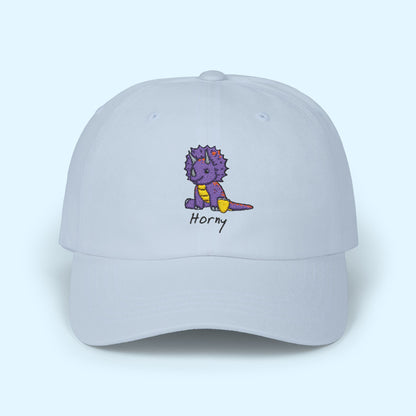 ‘Horny’ Triceratops Classic Dad Cap - Trixie - Light