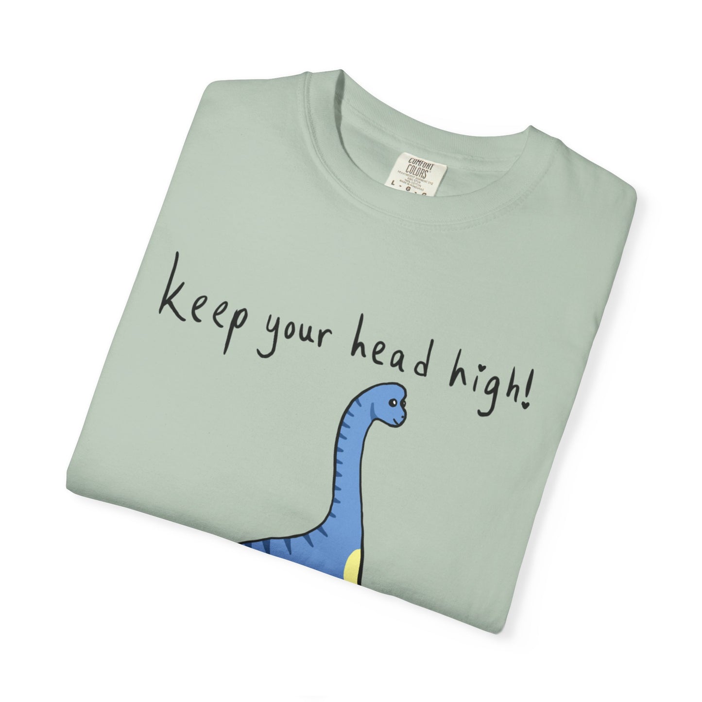 ‘Keep Your Head High’ Billy Brachiosaurus Dinosaur Unisex T-shirt