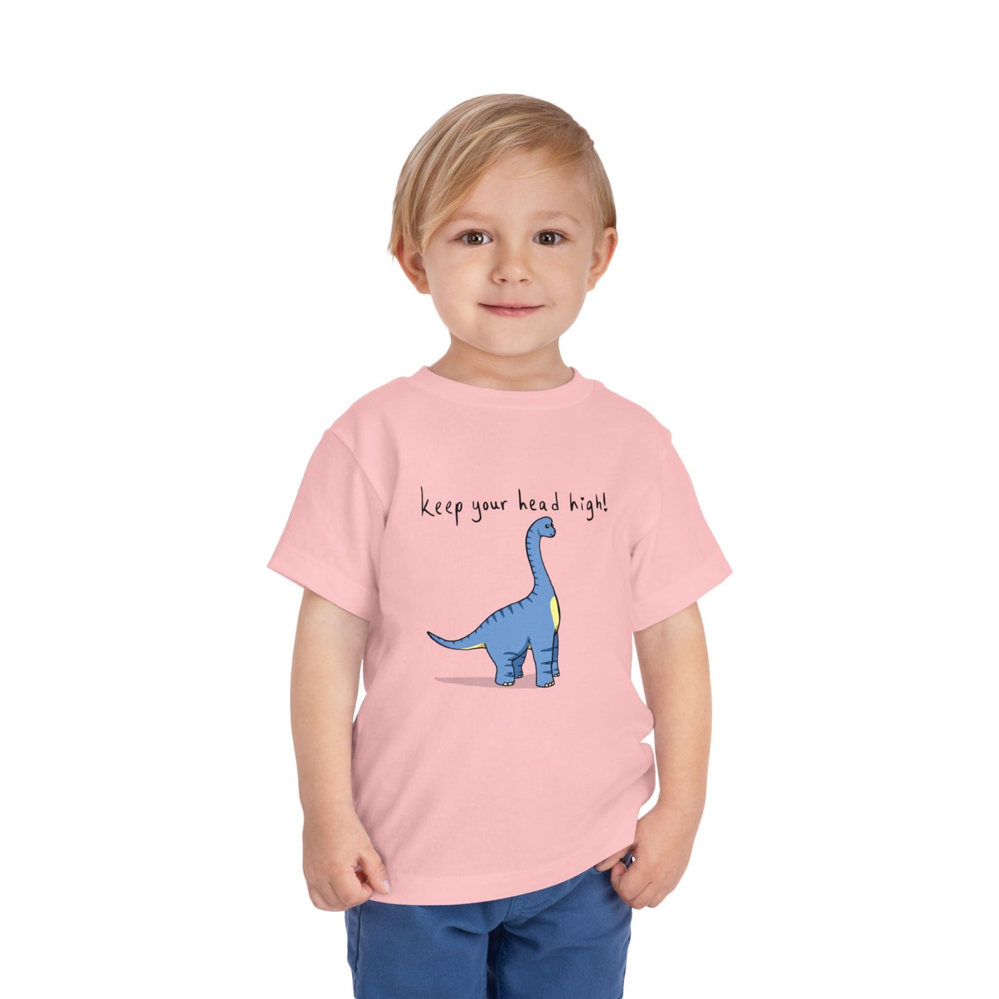‘Keep Your Head High’ Billy Brachiosaurus Dinosaur Toddler Tee